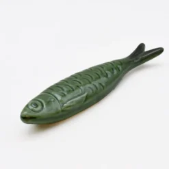 Sardine en céramique de Caldas da Rainha - Vert