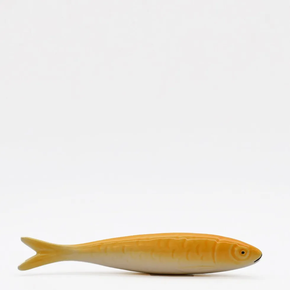 Sardine en céramique de Caldas da Rainha - Jaune