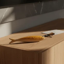 Sardine en céramique de Caldas da Rainha - Jaune