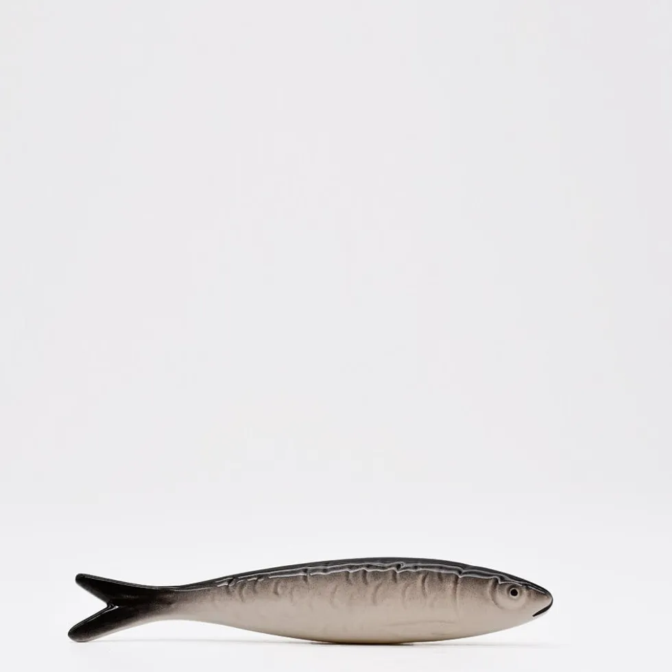 Sardine en céramique naturaliste de Caldas da Rainha