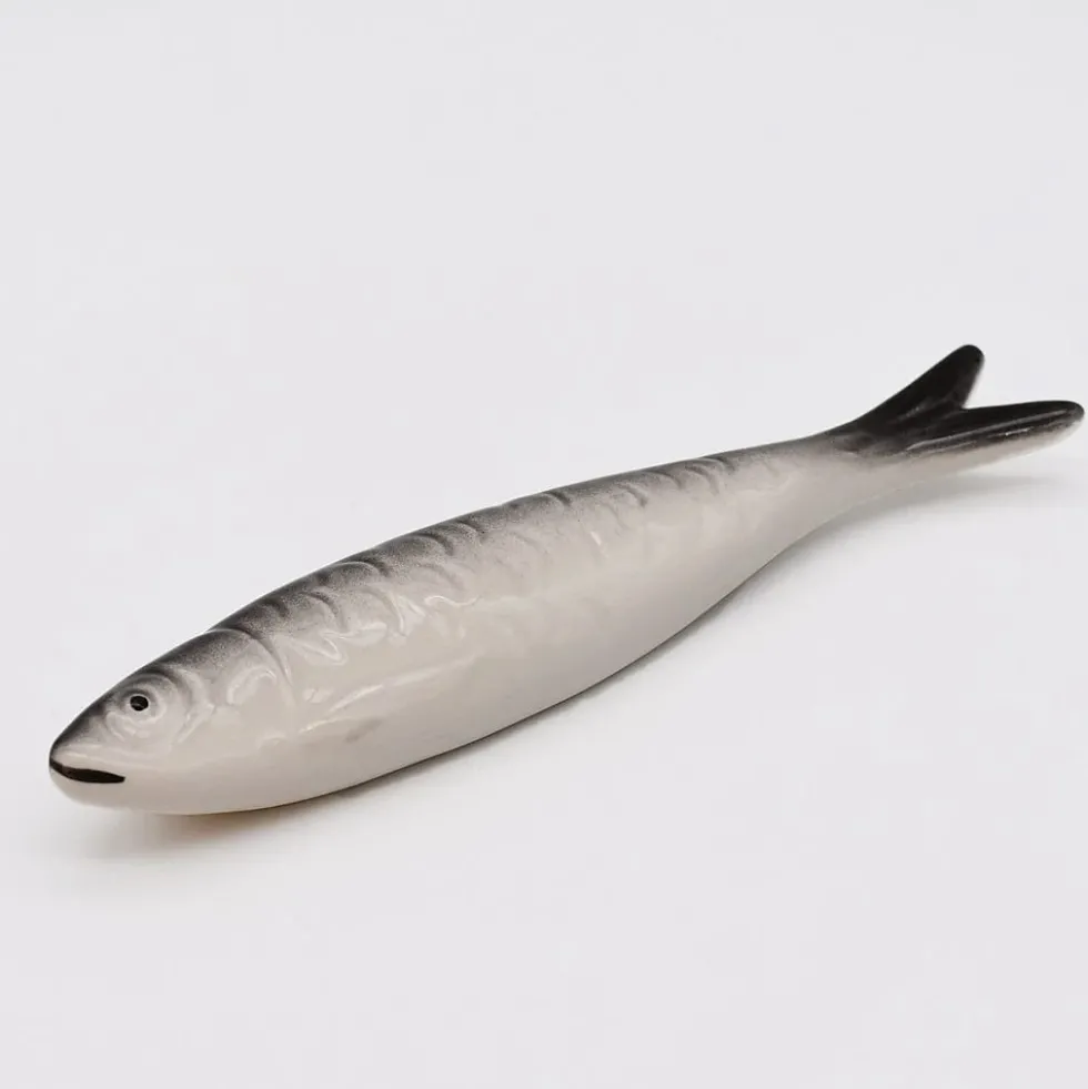 Sardine en céramique naturaliste de Caldas da Rainha