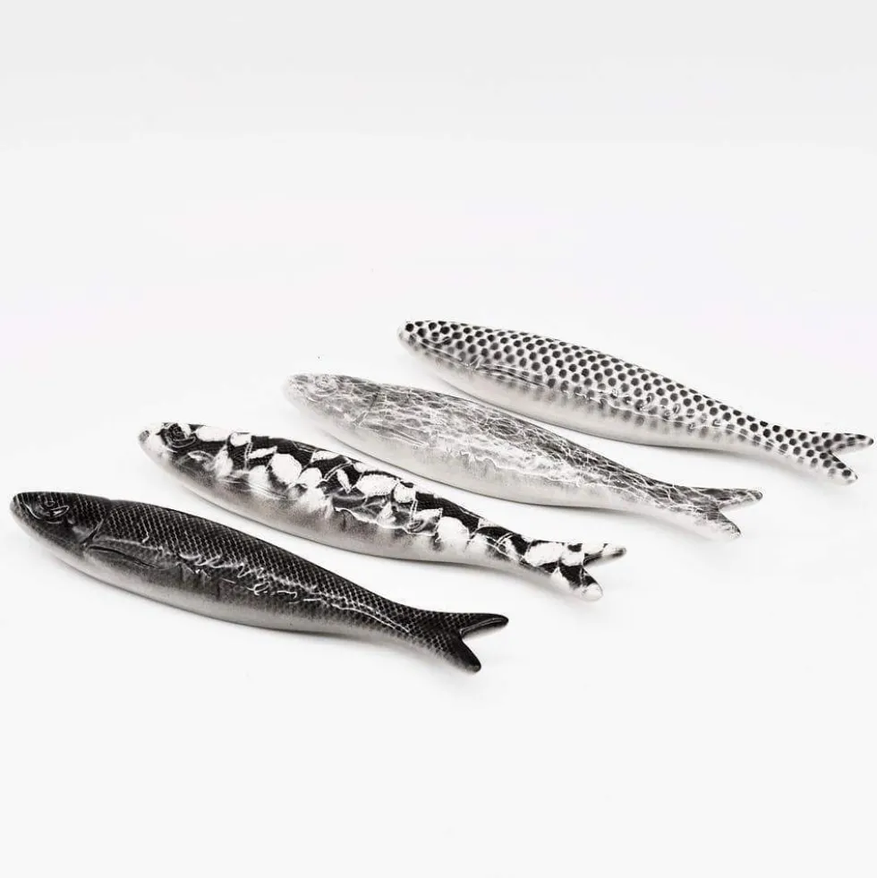 Sardine en céramique naturaliste de Caldas da Rainha