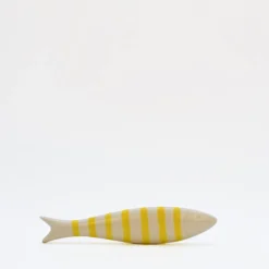 Sardine en céramique à poser - Jaune
