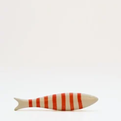 Sardine en céramique à poser - Orange