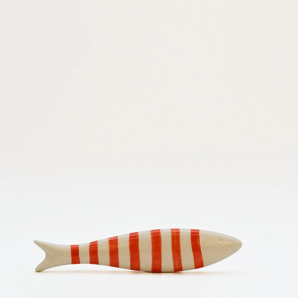 Sardine en céramique à poser - Orange