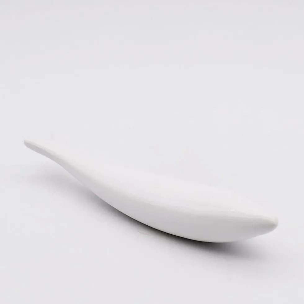 Sardine lisse en céramique - Blanche