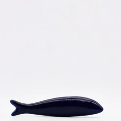 Sardine lisse en céramique - Bleu cobalt