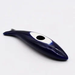 Sardine lisse en céramique - Bleu cobalt