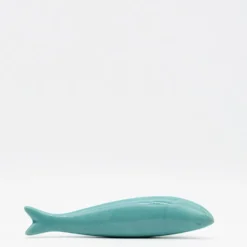 Sardine lisse en céramique - Turquoise