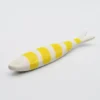 Sardine rayée en céramique de Caldas da Rainha - Blanc & jaune