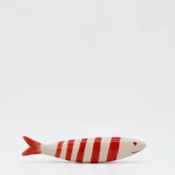 Sardine souriante en céramique - Rouge