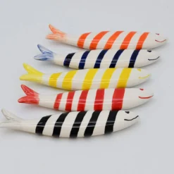 Sardine souriante en céramique - Jaune