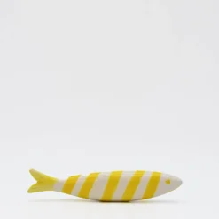 Sardine souriante en céramique - Jaune