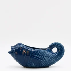 Saucière en céramique en forme de Poisson - Bleu