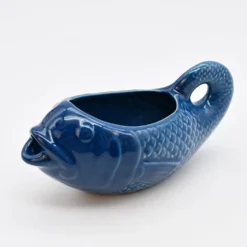 Saucière en céramique en forme de Poisson - Bleu