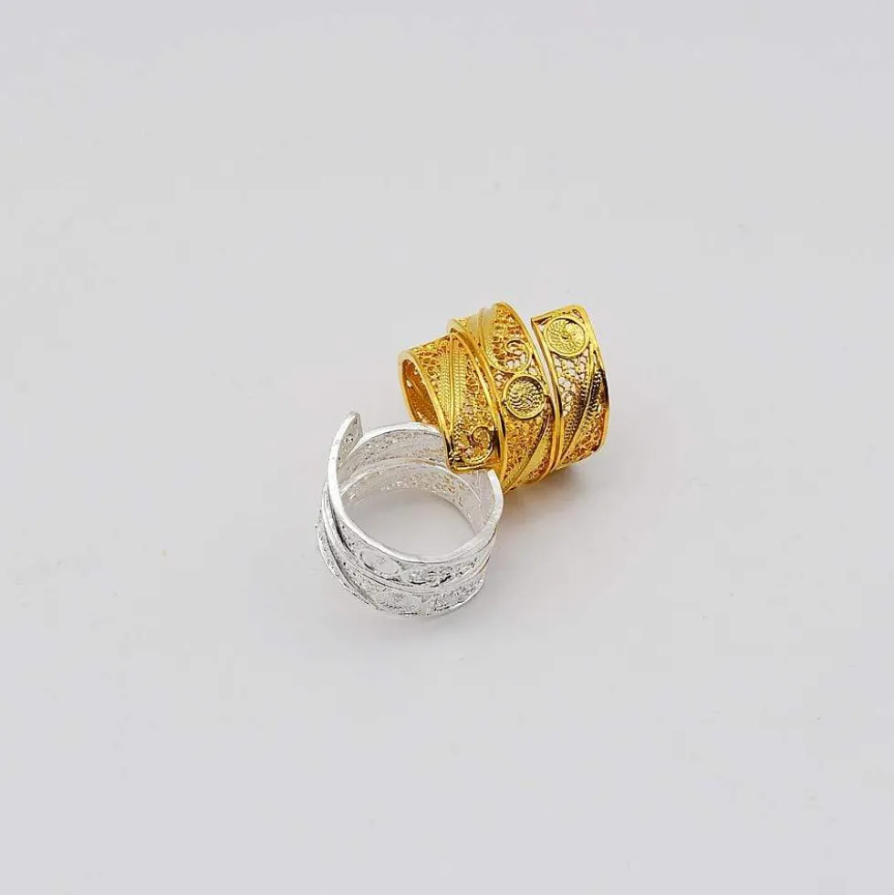 Serpente I Bague en filigrane d'argent