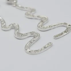 Serpente I Boucles d'oreille en argent - 6cm