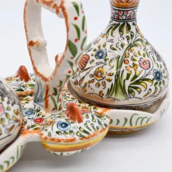 Service de table huile - vinaigre - sel - poivre en céramique de Coimbra