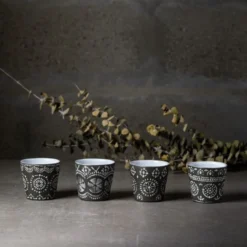 Service à expresso en grès