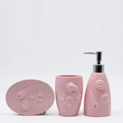 Set de salle de bain en céramique - Rose