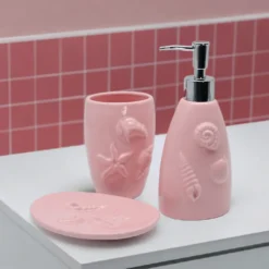 Set de salle de bain en céramique - Rose