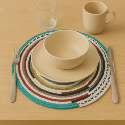 Set de table en fibres naturelles recyclées