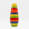 Soliflore en céramique rayé - Multicolore