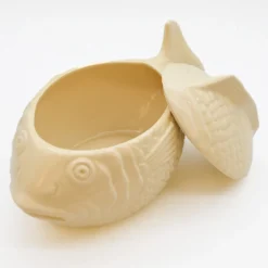 Soupière en céramique en forme de Poisson - Blanc