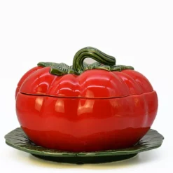 Soupière en céramique en forme de tomate