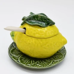 Sucrier en céramique en forme de citron