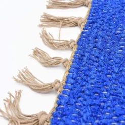 Tapis Artisanal - Bleu dur