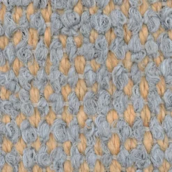 Tapis artisanal en sisal et coton 160x95 - Gris clair