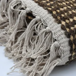 Tapis artisanal en sisal et coton 160x95 - Marron