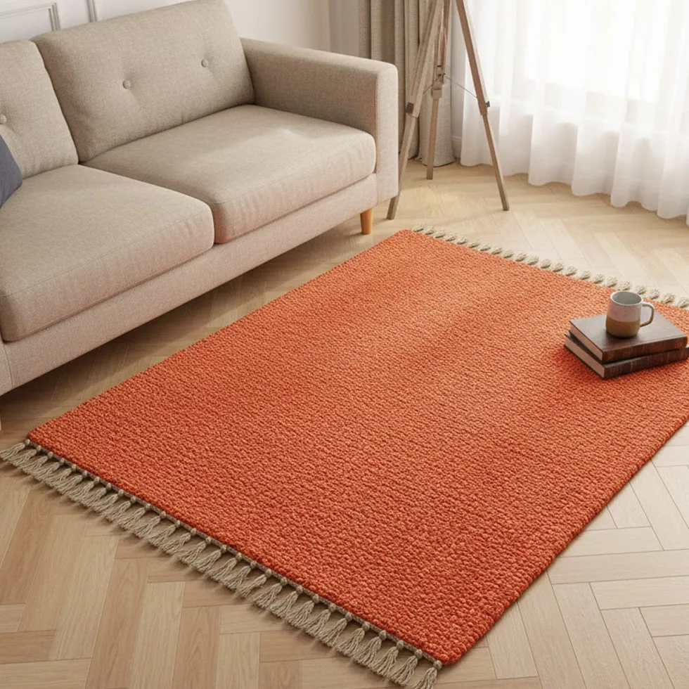 Tapis Artisanal - Orange