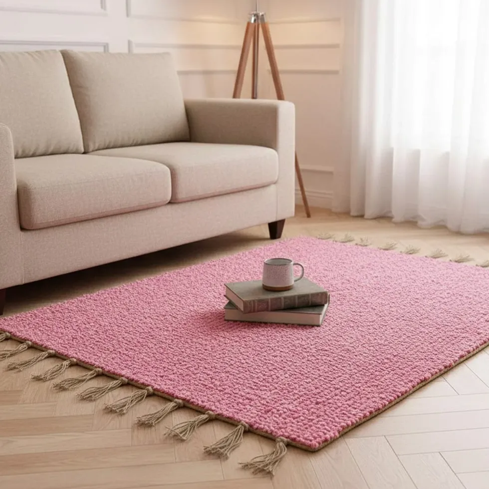 Tapis Artisanal - Rose