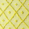 Tapis de salle de bain 100x50 - Jaune & Blanc