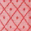 Tapis de salle de bain 100x50 - Rouge & Blanc