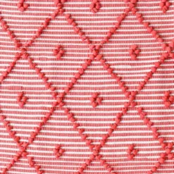 Tapis de salle de bain 100x50 - Rouge & Blanc