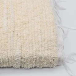 Tapis en coton Blanc écru