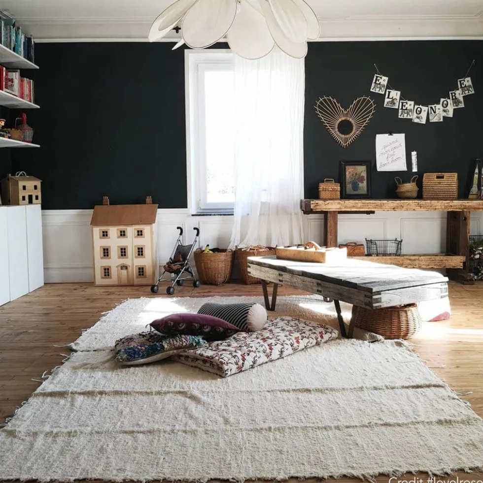 Tapis en coton Blanc écru