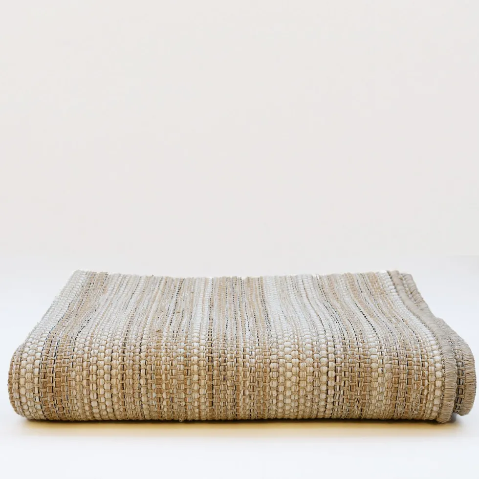 Tapis en fibres mélangées - Beige