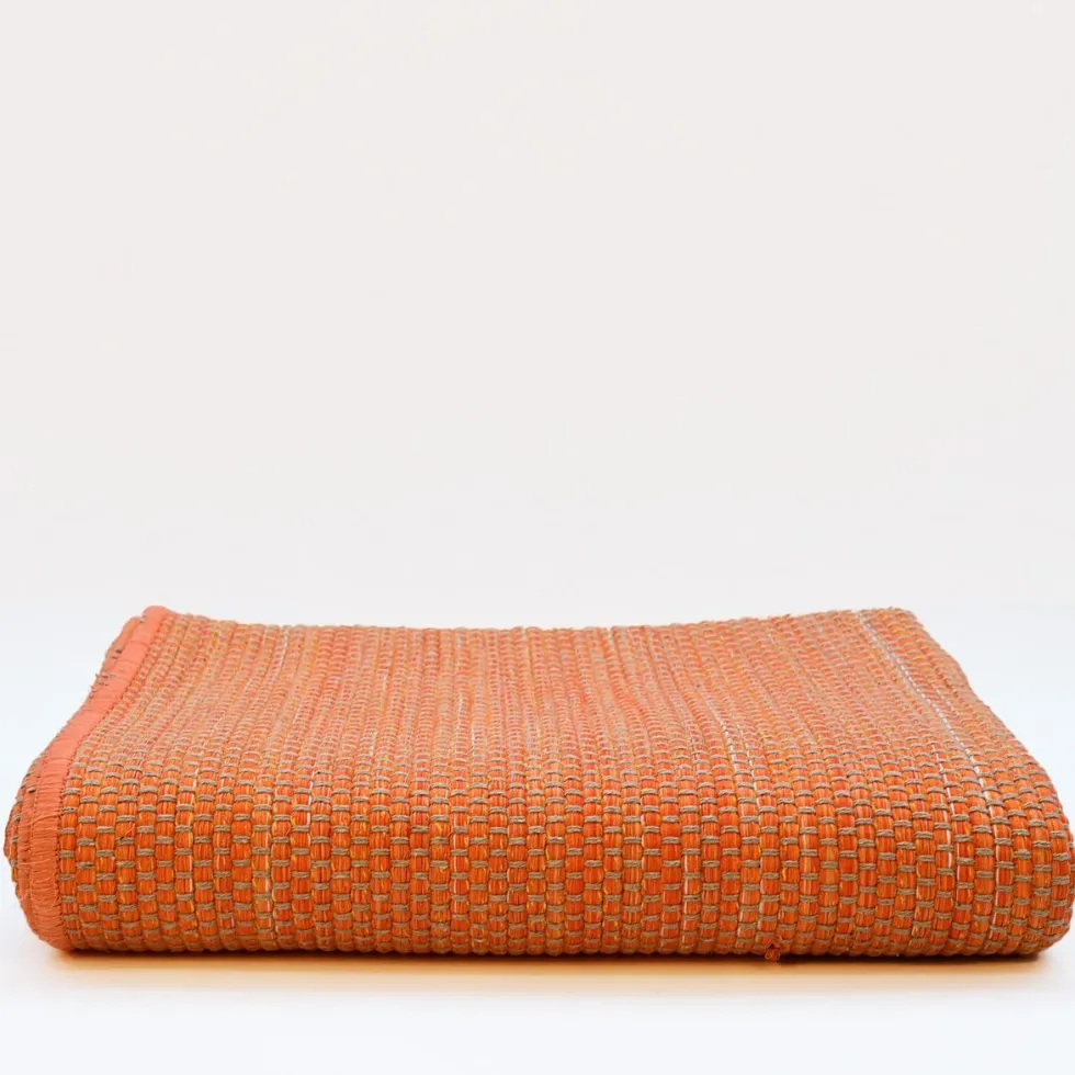 Tapis en fibres mélangées - Orange
