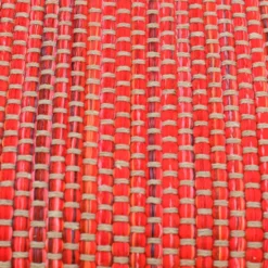 Tapis en fibres mélangées - Rouge