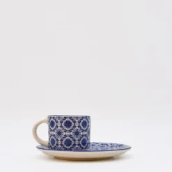 Tasse à café en céramique "Padrão" - Bleu