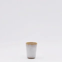 Tasse à espresso en grès "Amazonia" Blanche