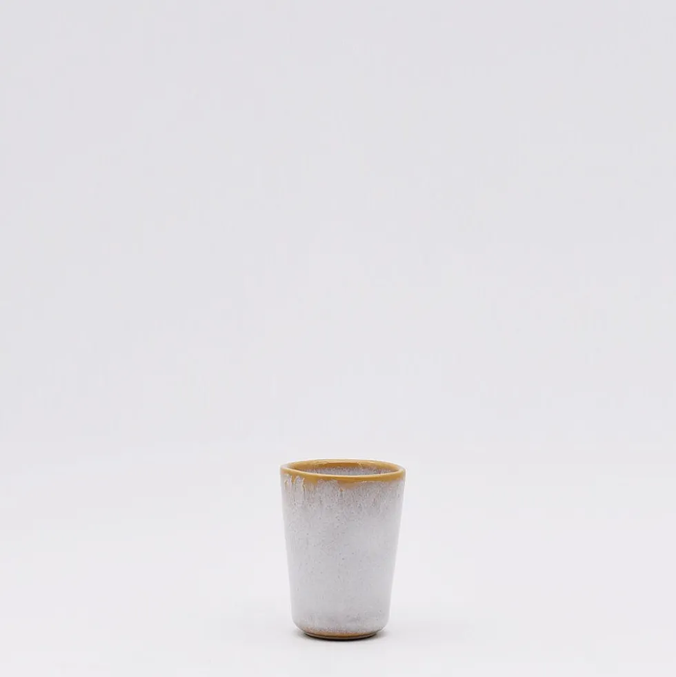 Tasse à espresso en grès "Amazonia" Blanche