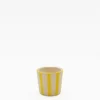 Tasse à espresso rayée "Costa Nova Mar" - Jaune