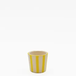 Tasse à espresso rayée "Costa Nova Mar" - Jaune