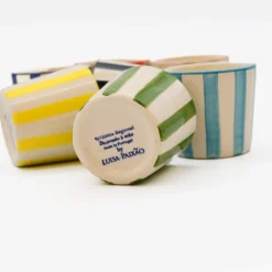 Tasse à espresso rayée
