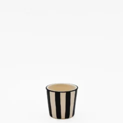 Tasse à espresso rayée